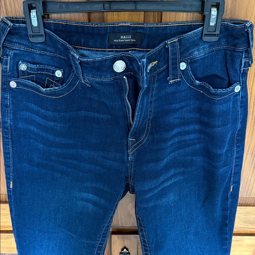 True Religion High Rise Jeans - Deep Blue